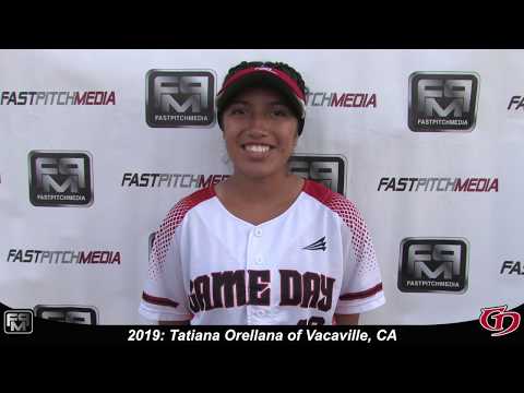 2019 Tatiana Orellana Outfield, 3rd Base & Catcher Softball Skills Video - Game Day