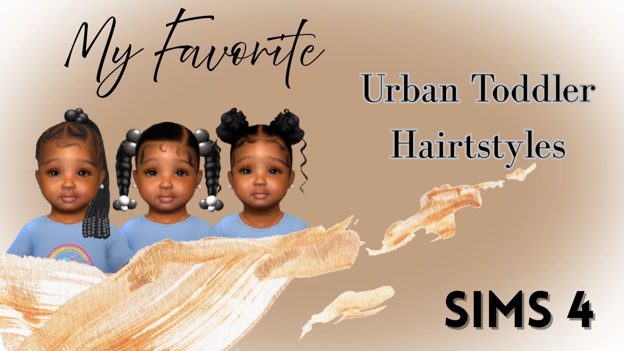 Urban Toddler Hairstyles | The Sims 4 | Toddler CC | Free Download
