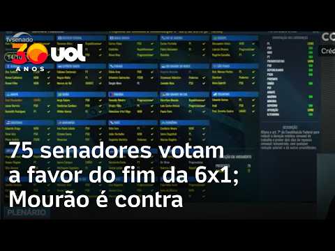 Fim da escala 6×1: Mourão é único a votar contra; 75 senadores votaram a favor