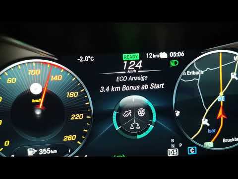 Acceleration 100 - 200 km/h Mercedes GLC 300de ( X253 ) 4matic 2021 (battery full - 306 hp) POV TEST