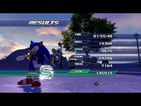 Sonic Unleashed (PS3) Windmill Isle (Day) Act 1-2 Basic Speedrun 01:55:48