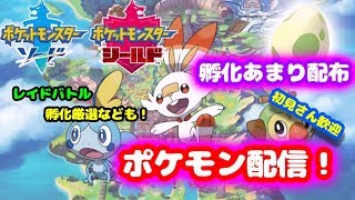 【ポケモン剣盾】孵化余り配布！図鑑を完成させたいんじゃ！！