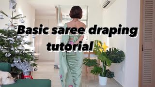 Basic Saree Drape Tutorial  Isha Borah