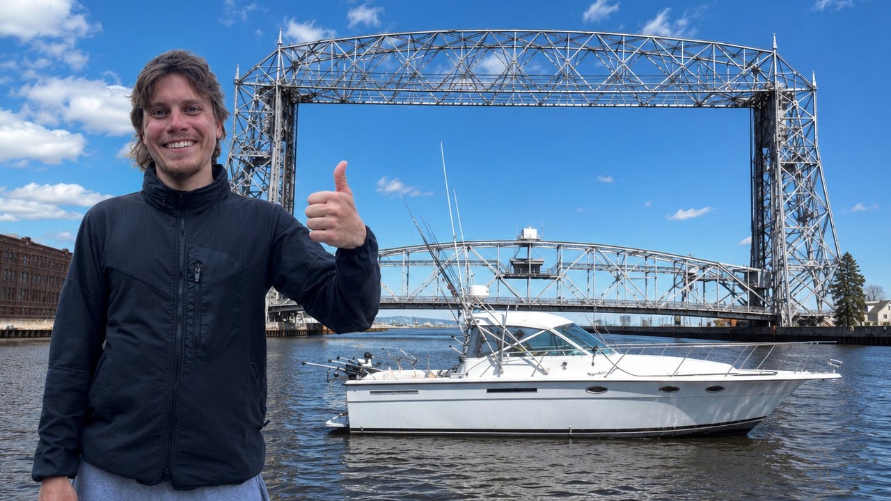 Overnight Camping on a Boat - Eating What I Catch