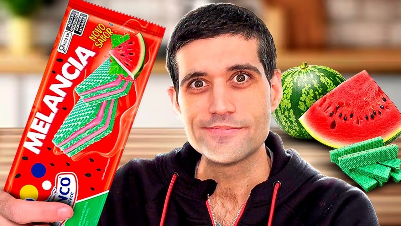 Experimentei o WAFFER VERDE sabor MELANCIA 🍉