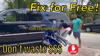Gas Tank Won’t Fill? Cant Pump Gas without Clicking? Free Fix Charcoal EVAP solenoid purge valve DIY