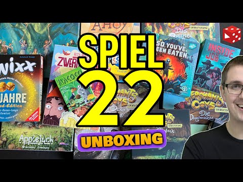Mix aus SPIEL 22 Unboxing bzw. Neuheiten Show und kleinem Mini-Gezockt