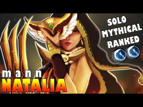 Solo Mythical Ranked with Natalia | m a n n | Top 10 Global Natalia | Mobile Legends