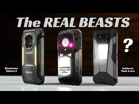 Blackview Xplore 2 (VS) Ulefone Armor 29 ultra (VS) Unihertz Tank 4 pro - Best flagship ruggedphones