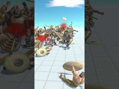 CRIXUS THE GAUL   VS  MUTANT PRIMATES - Animal Revolt Battle Simulator #short #shorts