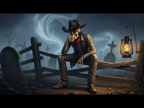 Dead Man’s Whiskey Ride – Gothic Western Skull 4K