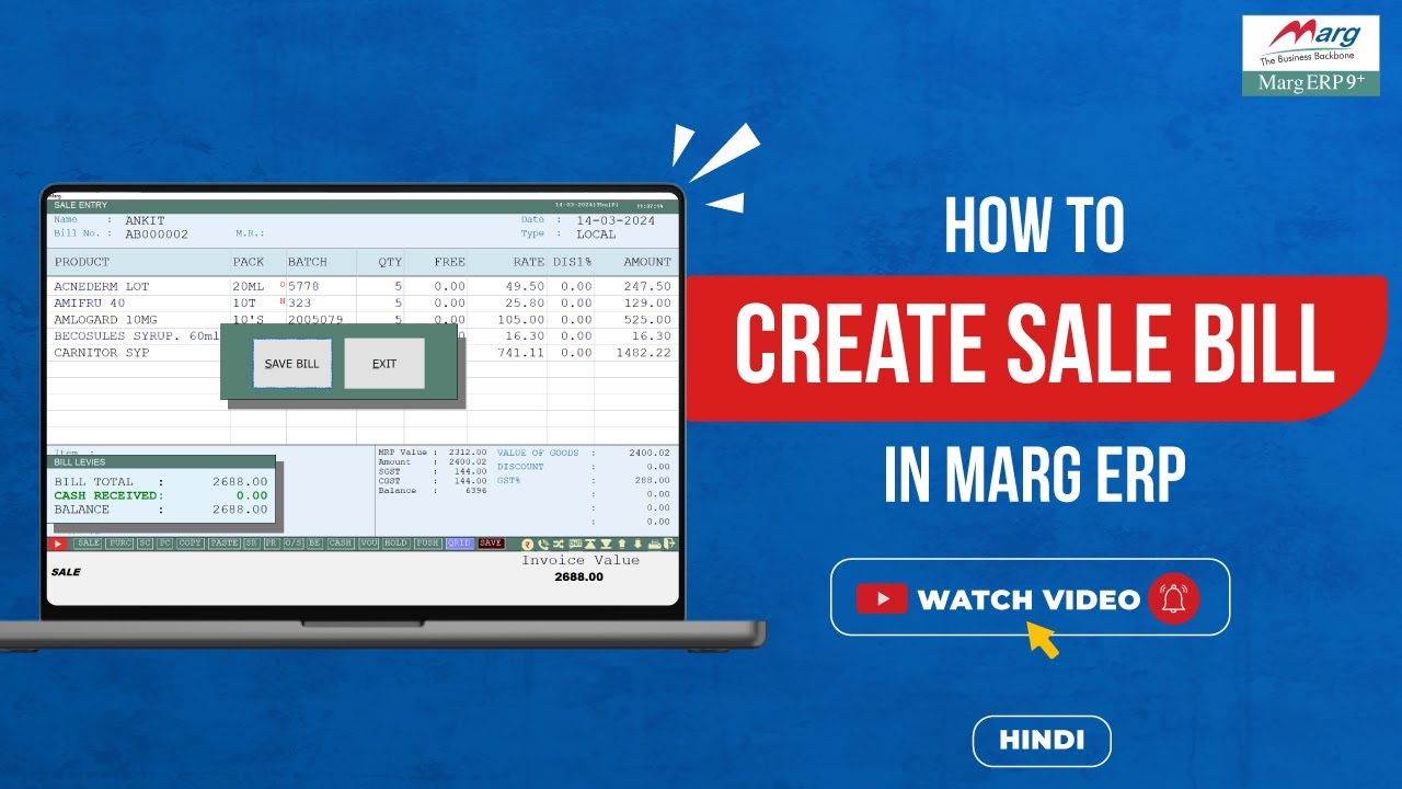 Sale Bill Creation [Hindi]