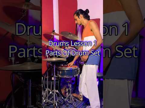 Beginner Drum Lesson 1 | Parts of a Drum Set #drumlessons #drumtutorial