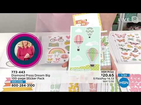 Diamond Press Dream Big 100page Sticker Pack