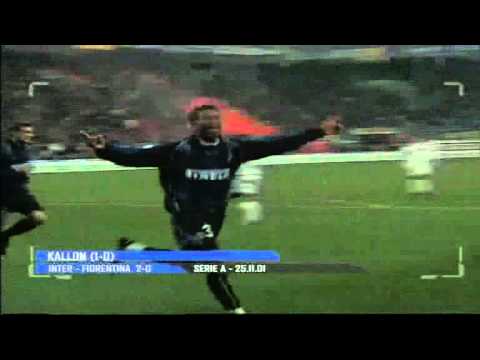 Serie A 2001-2002, day 12 Inter - Fiorentina 2-0 (Kallon, Vieri)
