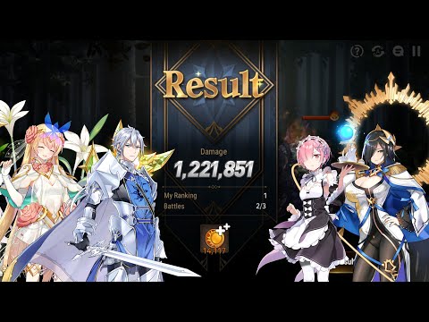 [EPIC SEVEN 2022] Ice expedition Lv3 | Vivian, Ram, Tywin and Destina | 1.1m damage (Manual)
