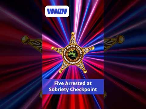 Five Arrested At Sobriety Checkpoint