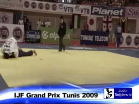 Judo 2009 Tunis: Jlassi (TUN) - Pruvost (FRA) [-63kg].