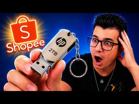 😱Comprei o PENDRIVE de 2TB por R$35 da Shopee... Olha o que fizeram!