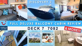 Marella Discovery 2 Deluxe Balcony Cabin Tour & Review Deck 7 7082