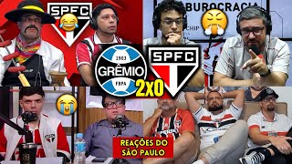 REAÇÕES do SÃO PAULO REVOLTADO COM A DERROTA PRO GRÊMIO - GRÊMIO 2X0 SÃO PAULO | REACT