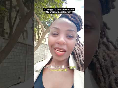 Things I'd do differently in my weight loss journey