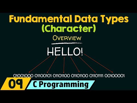 Fundamental Data Types − Character