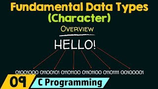 Fundamental Data Types − Character