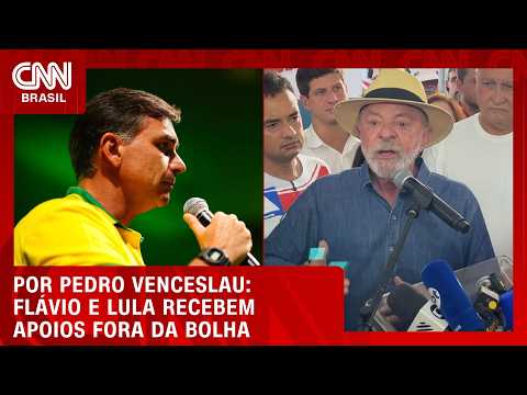 Flávio Bolsonaro e Lula recebem apoios fora da bolha | CNN 360°