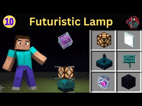 Thunder  - Level up your world with this Futuristic Lamp build in Minecraft | Redstone and Mini Builds | Ep 10