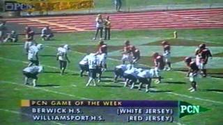 preview picture of video 'Berwick Bulldogs VS. Williamsport Millionaires 2001 HS Football Season Opener'