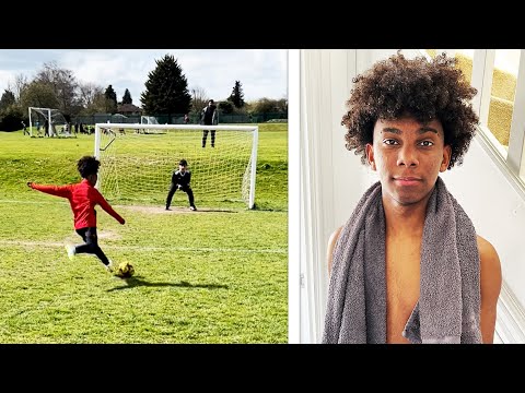 Kailem's hair routine & getting ready for Zizi's Tournament