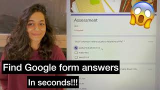 How to get Google Forms Answers.Get Google Forms Answers in seconds.#onlinetest#google#hacks#tricks