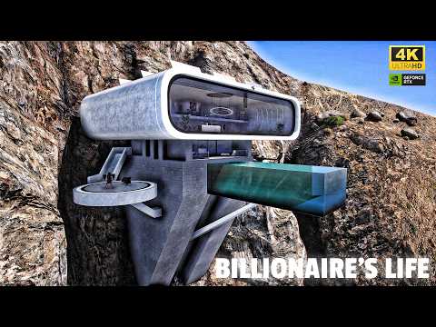 GTA 5 MODS | LET’S GO TO WORK | BILLIONAIRE LIFE IN A FUTURISTIC MANSION 🚀💰