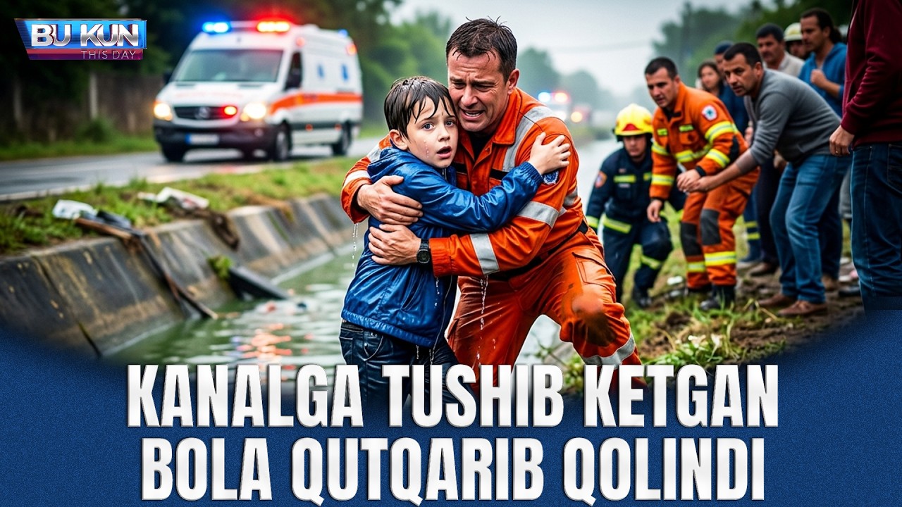 BU KUN - KANALGA TUSHIB KETGAN BOLA QUTQARIB QOLINDI