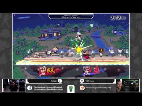 SW@GU (Winner's Quarters): belaC (Luigi) vs FoH Fatal (Wario)