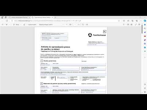 Ankieta sprawdzająca Kindergeld 2024 - jak wypełnić ankietę Kindergeld po polsku.
