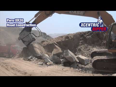 Peru XR20 Road Construction - Xcentric Ripper - hydraulic breakers hammers