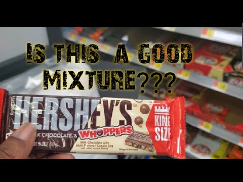 Trying the HERSHEY'S WHOPPERS Chocolate Bar