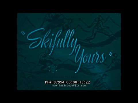 " SKIFULLY YOURS "  1947 SKI RESORT PROMO FILM   SUN VALLEY, IDAHO  OTTO LANG HOLLYWOOD STARS 87994