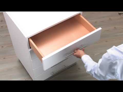 Coulisses à billes Quadro 40BM-charge 40kg-sortie partielle HETTICH