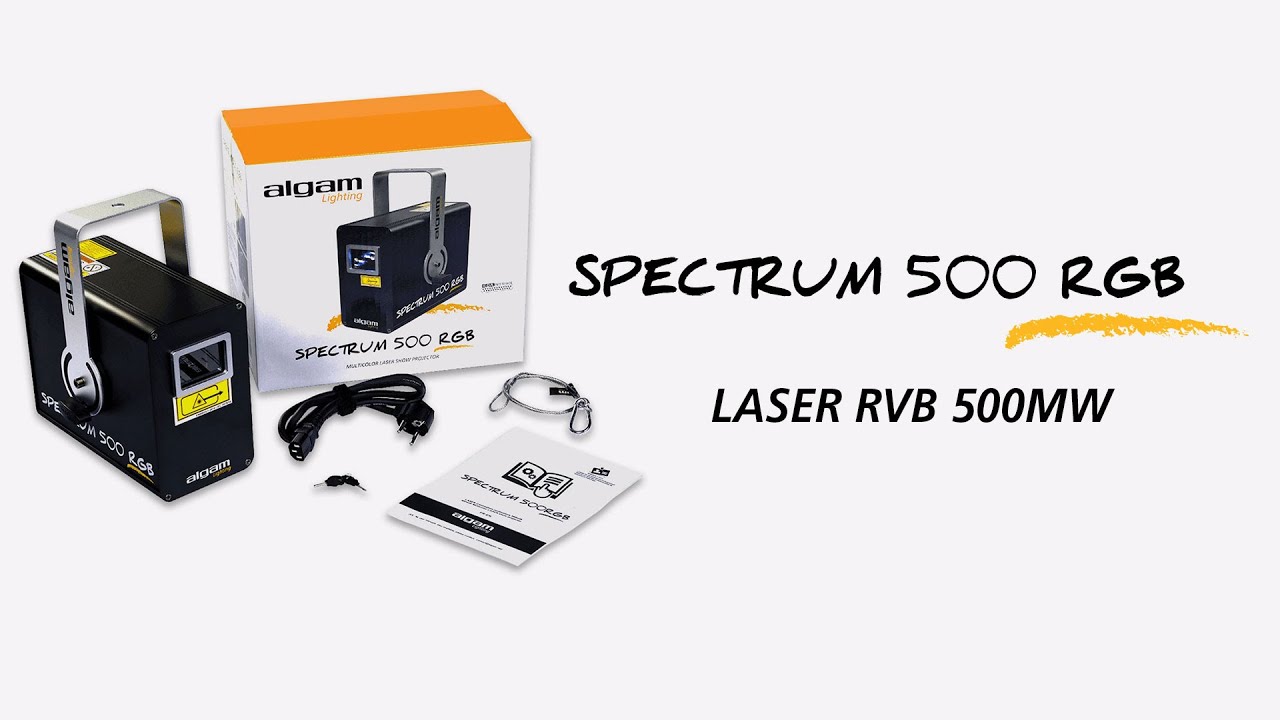 Laser d'animation multicolore 500mW RGB
