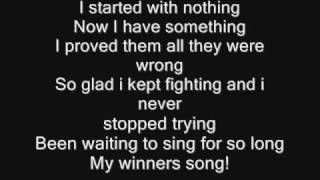 Geraldine McQueen - The Winner Song (With Lyrics)