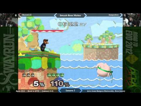 Apex 2012 - Melee Singles: Shroomed (Dr. Mario) vs. hungrybox (Jigglypuff) LB7
