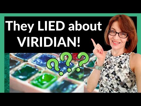 Viridian Green Watercolor (why they LIE to you about this color!)