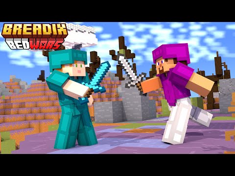 Обложка видео-обзора для сервера BreadixWorld — почти как Hypixel