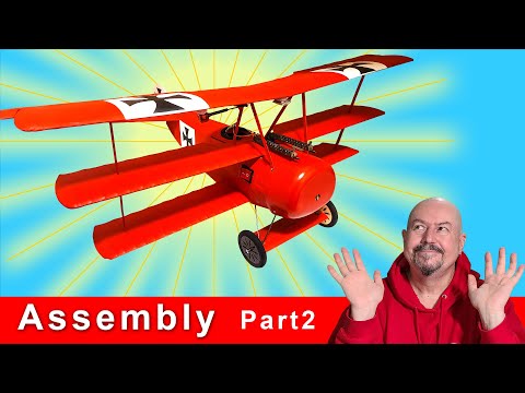Fokker DR1 Red Baron Triplane Assembly Part 2 - wings.