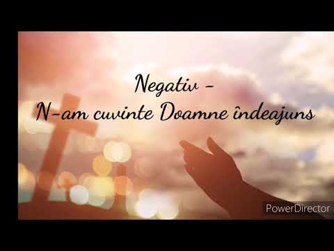 Negativ - N-am cuvinte Doamne îndeajuns