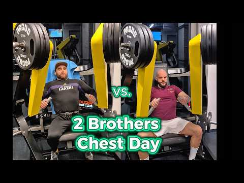 Two Brothers, Classic Physique Competitors Train Chest - Hard and Heavy!