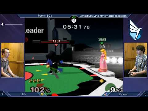 MMOM Bi-Monthly 12 SSBM - Arty (Peach) vs. ZettaVolt (Falco) - Melee Pools